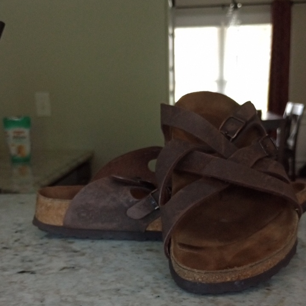 Birkenstock Birkis Calais Criss Cross Sandals Size 40